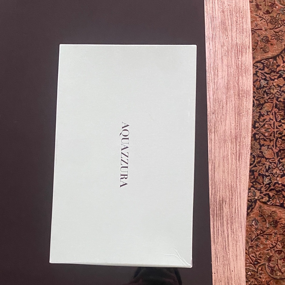 Aquazzura Mint Green Shoe empty Box